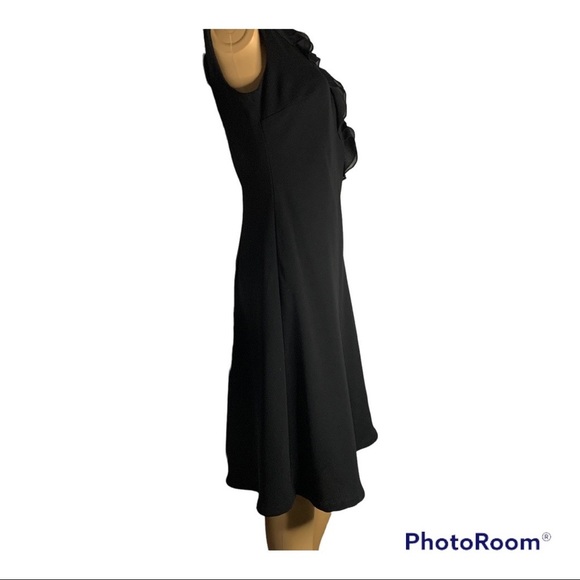 Talbots Black Sheath Dress SZ 6 - Picture 3 of 7